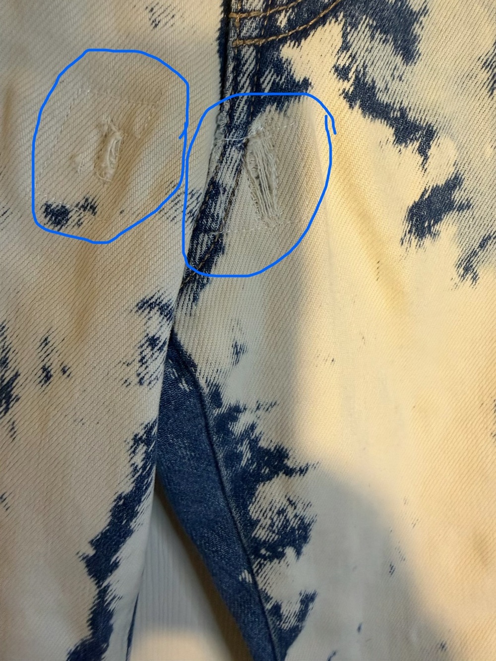 Tom Ford Tie Dye Bleached Blue Skinny Leg Denim Jeans with Branded Label 30 - Picture 3 of 10